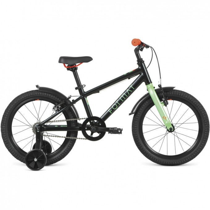 Детский велосипед Format Kids 18 (18" 1 ск.) 2022, чёрный матовый RBK22FM18518 Детский велосипед Format Kids 18 (18" 1 ск.) 2022, чёрный матовый RBK22FM18518